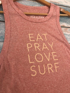 Eat, Pray, Love, Surf Tank - Pakaloha Bikinis