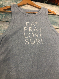 Eat, Pray, Love, Surf Tank - Pakaloha Bikinis