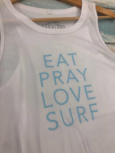 Eat, Pray, Love, Surf Tank - Pakaloha Bikinis
