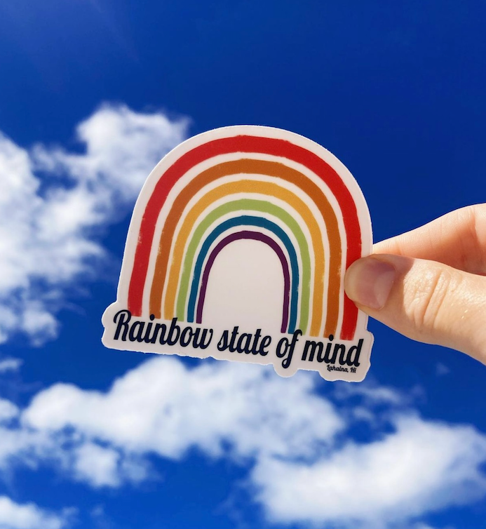 Rainbow State of Mind Sticker