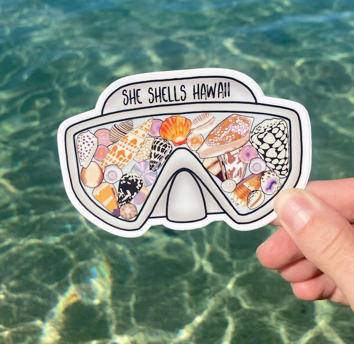 Shell Mask Sticker