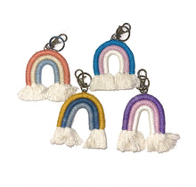 Rainbow Macrame Keychain
